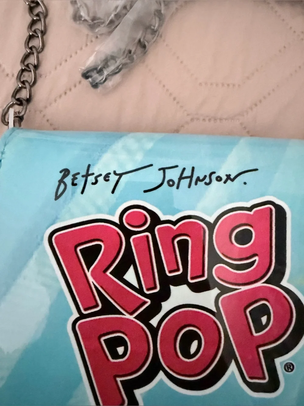 Betsey Johnson Ring Pop Blue Raspberry Crossbody